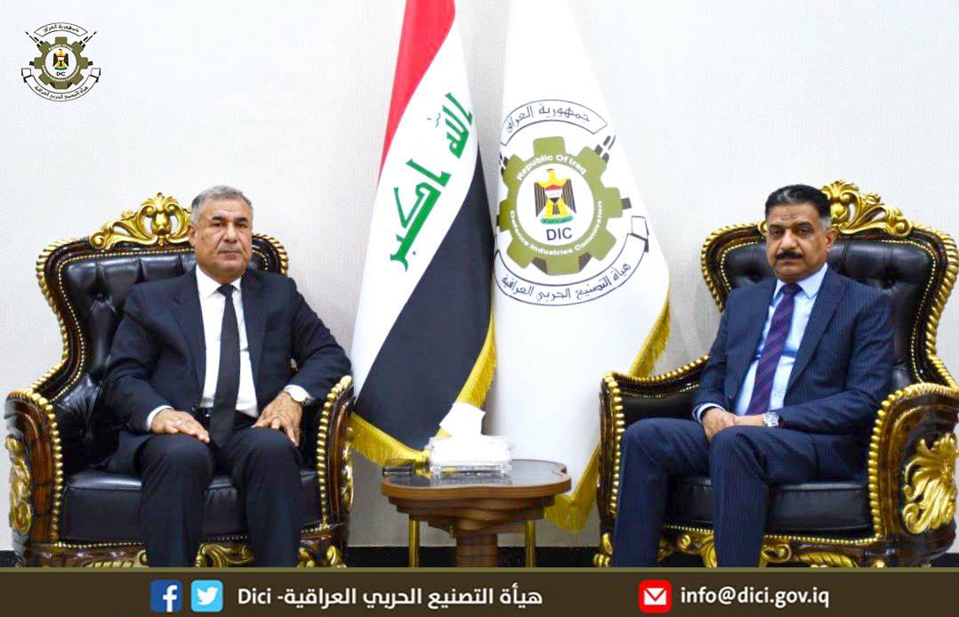 رئيس هيأة التصنيع الحربي يستقبل عضو مجلس النواب العراقي النائب عارف الحمامي